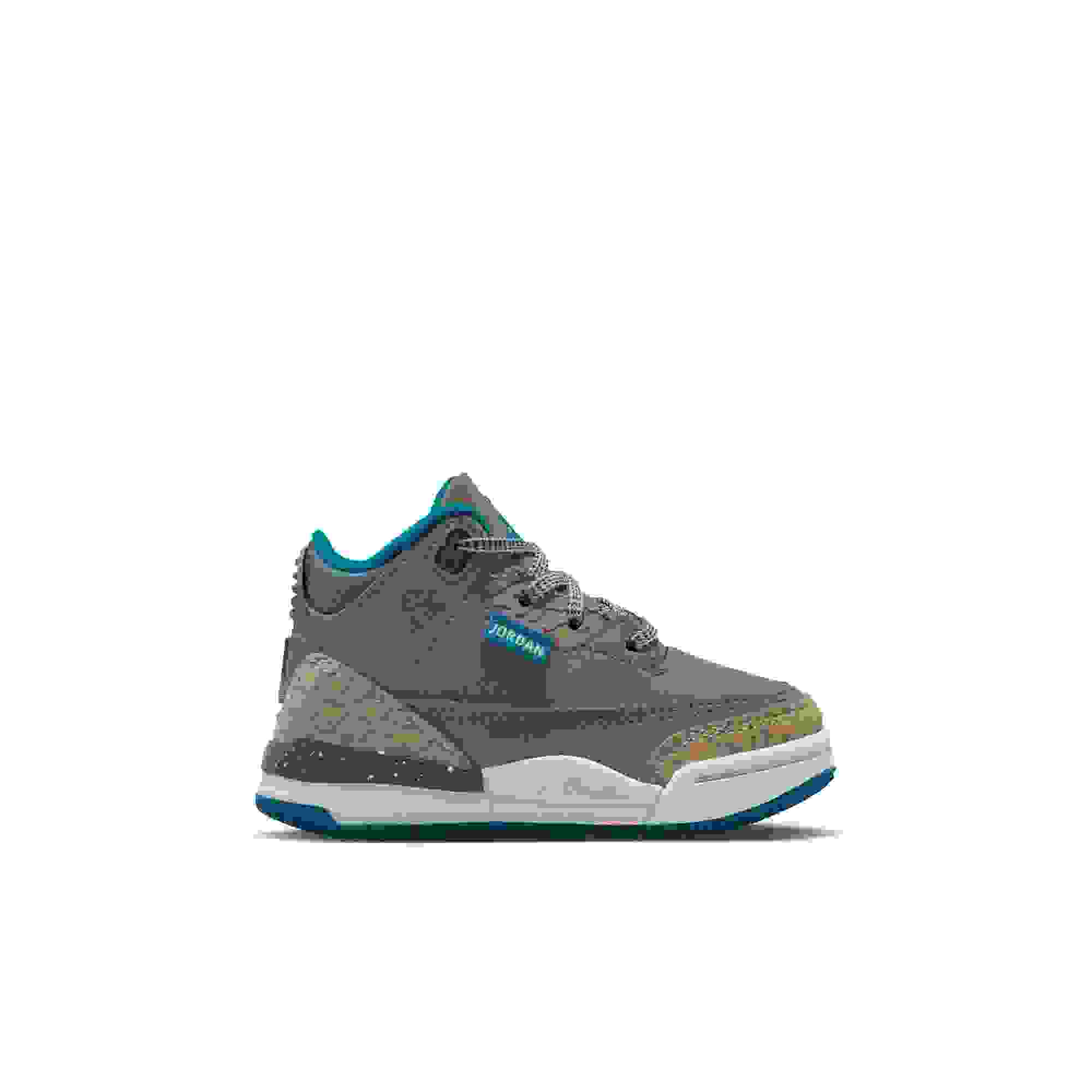 Jordan 3 Retro Toddler Kids' "Olive Grey" Shoe